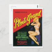 Plenti Grand Watsonville California Arizona Pinup Postkarte (Vorne/Hinten)