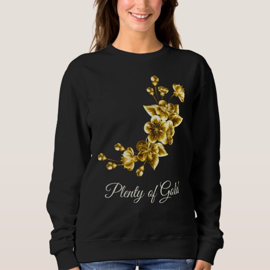 Plenty of Gold Elegant Floral Sweatshirt (Vorderseite)