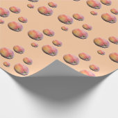 Plenty of Perfectly Yummy  Peaches Wrapping Paper Geschenkpapier (Ecke)