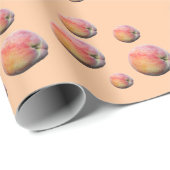 Plenty of Perfectly Yummy Peaches Wrapping Paper Geschenkpapier (Rolleneckpunkt)