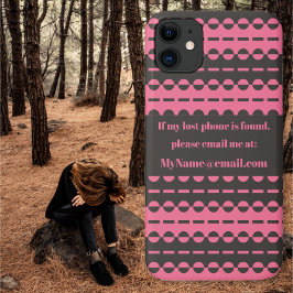 Plepete in Kohle und Lachs Rosa Case-Mate iPhone Hülle