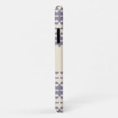 Plepete in tiefer Creme und grauem Lila Case-Mate iPhone Hülle (Hinten/Rechts)