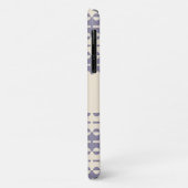 Plepete in tiefer Creme und grauem Lila Case-Mate iPhone Hülle (Hinten/Links)