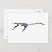 Plesiosaurskelett Postkarte (Vorne/Hinten)