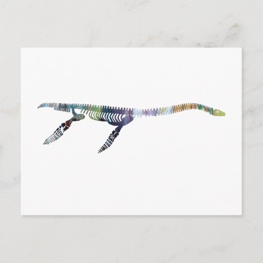 Plesiosaurskelett Postkarte (Vorderseite)