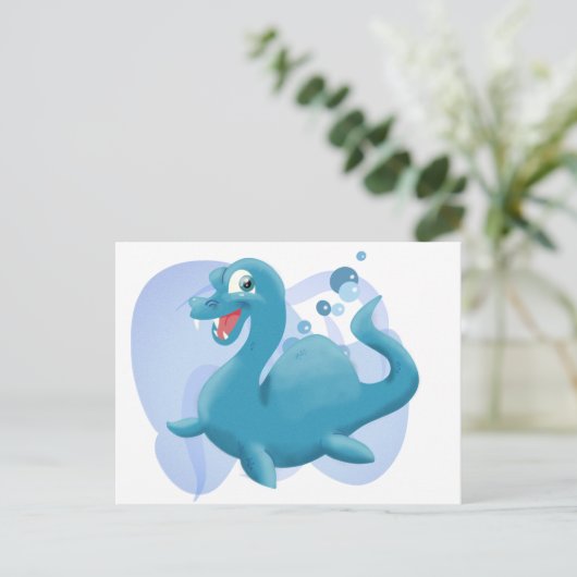 Plesiosaurus Postkarte (Stehend Vorderseite)