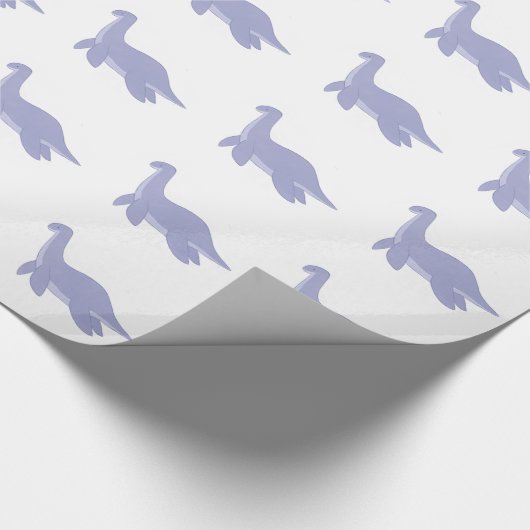 Plesiosaurus Wrapping Paper Geschenkpapier (Ecke)