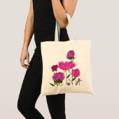Plethora Peonies Tote Bag Tragetasche (Vorderseite (Produkt))