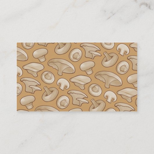 Pleurotus Mushroom-Symbol Visitenkarte (Rückseite)