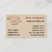 Pleurotus Mushroom-Symbol Visitenkarte (Vorderseite)