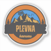 Plevna, Kansas Aufkleber (Vorderseite)
