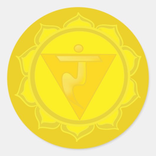 Plexus Chakra Sticker (Vorderseite)
