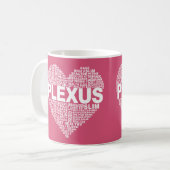 Plexus-Herz-Tasse Kaffeetasse (Vorderseite Links)