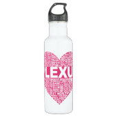 Plexus-Herz-Wasser-Flasche Trinkflasche (Vorderseite)