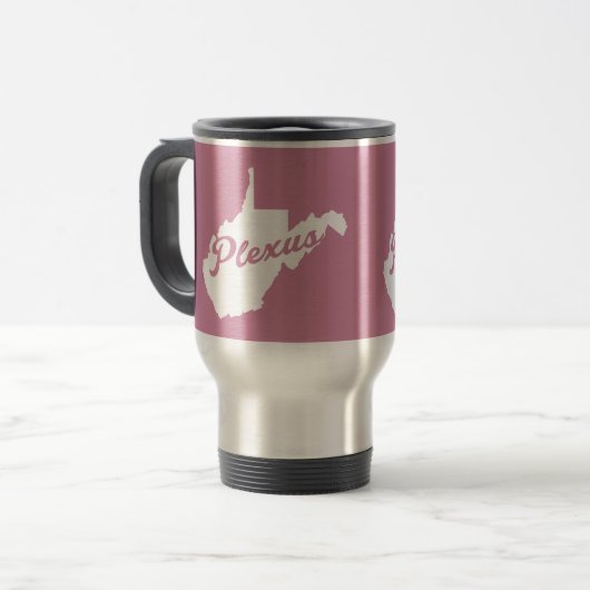 Plexus West Virginia Reisebecher (Vorderseite Links)