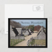 Plimoth Plantation, Massachusetts Postkarte (Vorne/Hinten)