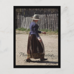 Plimoth Plantation, Massachusetts Postkarte