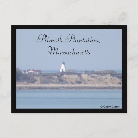 Plimoth Plantation, Massachusetts Postkarte (Vorderseite)