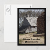 Plimoth Plantation, Massachusetts Postkarte (Vorne/Hinten)
