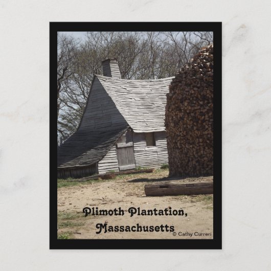 Plimoth Plantation, Massachusetts Postkarte (Vorderseite)