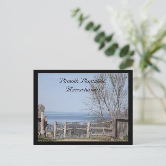Plimoth Plantation, Massachusetts Postkarte (Stehend Vorderseite)