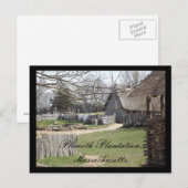 Plimoth Plantation, Massachusetts Postkarte (Vorne/Hinten)