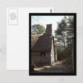 Plimoth Plantation, Massachusetts Postkarte (Vorne/Hinten)