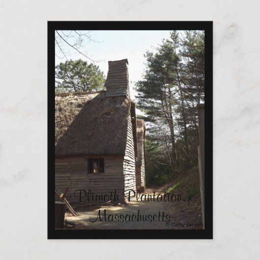 Plimoth Plantation, Massachusetts Postkarte (Vorderseite)
