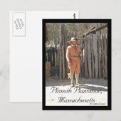 Plimoth Plantation, Massachusetts Postkarte (Vorne/Hinten)