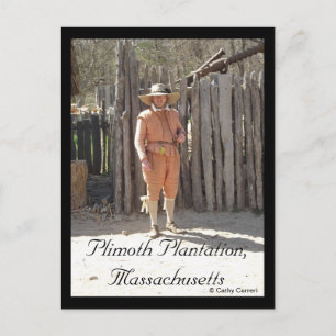 Plimoth Plantation, Massachusetts Postkarte