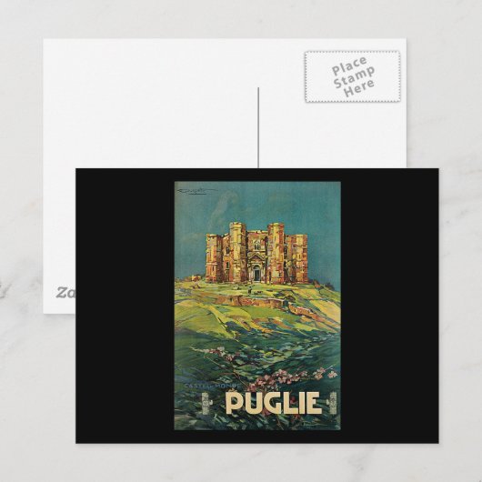 Plinio Codognato Pugile Castel del Monte Postkarte (Vorne/Hinten)