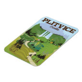 Plitvice Croatia Reiseplakat Magnet (Linke Seite)