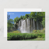 Plitvice Lakes Croatia Feiertagspostkarte (Vorne/Hinten)