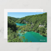 Plitvice Lakes Croatia Feiertagspostkarte (Vorne/Hinten)