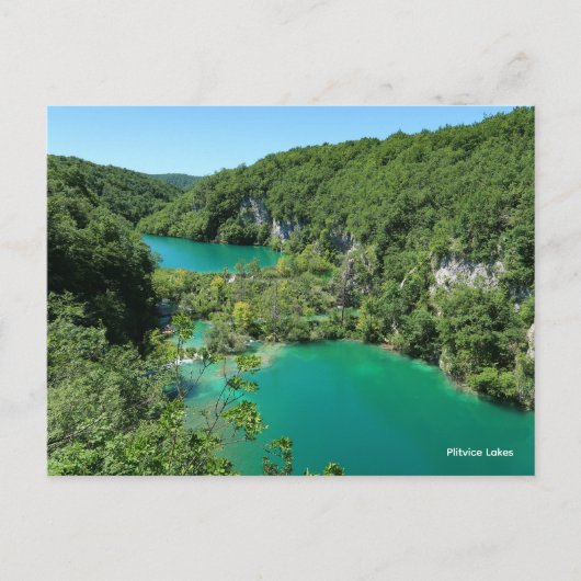 Plitvice Lakes Croatia Feiertagspostkarte (Vorderseite)