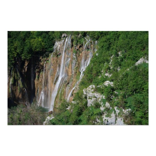 Plitvice Lakes Croatia Poster (Vorderseite)