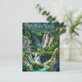 Plitvice Lakes Croatia Postkarte (Stehend Vorderseite)