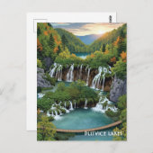 Plitvice Lakes national park croatia Postkarte (Vorne/Hinten)