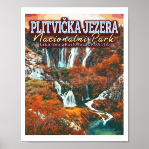 PLITVICE LAKES NATIONAL PARK - KROATIEN POSTER