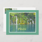 PLITVICE LAKES NATIONAL PARK, KROATIEN POSTKARTE (Vorne/Hinten)