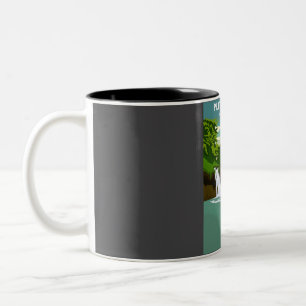 Plitvice Lakes National Park Travel Poster Zweifarbige Tasse