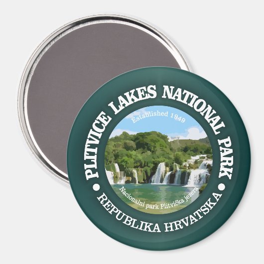 Plitvice Lakes NP Magnet (Vorderseite/Rückseite)