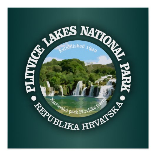 Plitvice Lakes NP Poster (Vorderseite)