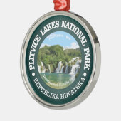 Plitvice Lakes NP Silbernes Ornament (Links)