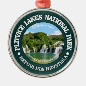 Plitvice Lakes NP Silbernes Ornament (Vorne)