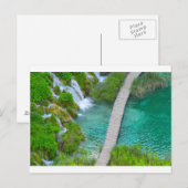 Plitvice Nationalpark in Kroatien-Wanderwegen Postkarte (Vorne/Hinten)