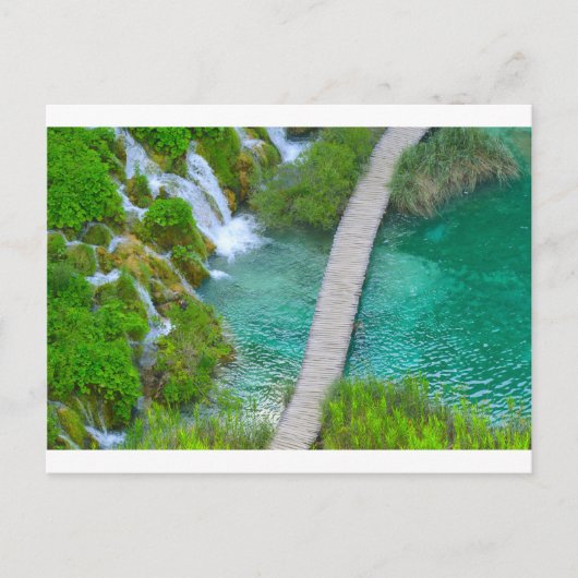 Plitvice Nationalpark in Kroatien-Wanderwegen Postkarte (Vorderseite)