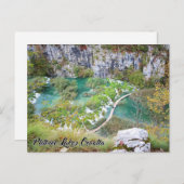 Plitvice Seen, Kroatien - Nationalpark Postcard Postkarte (Vorne/Hinten)