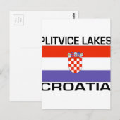 Plitvice Seen, Kroatien Postkarte (Vorne/Hinten)