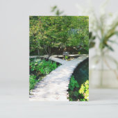 Plitvicer Holzweg, Kroatien Einladung (Stehend Vorderseite)